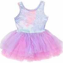 Multi/Lilac Ballet Tutu Dress (size 5-6)