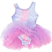 Multi/Lilac Ballet Tutu Dress (size 5-6)