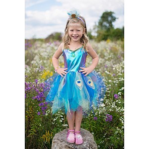 Pretty Peacock Dress & Headband