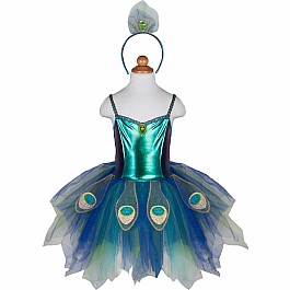 Pretty Peacock Dress  Headband