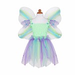 Butterfly Dress w/Wings & Wand, Green/5-6