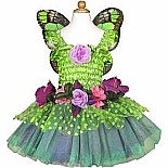 Fairy Blooms Deluxe Dress Green (Size 3-4)