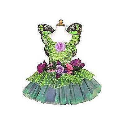 Fairy Blooms Deluxe Dress Green (Size 3-4)