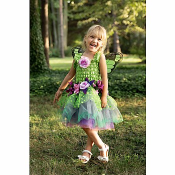 Fairy Blooms Deluxe Dress Green (Size 5-6)