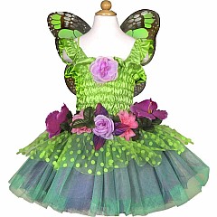 Fairy Blooms Deluxe Dress Green (Size 5-6)