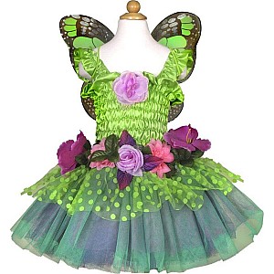 Fairy Blooms Deluxe Dress Green (Size 5-6)