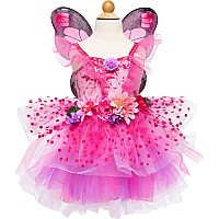 Fairy Blooms Deluxe Dress & Wings, Hot Pink/Lilac, Size 3-4