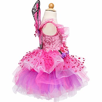 Fairy Blooms Deluxe Dress and Wings, Hot Pink/Lilac (Size 5-6)