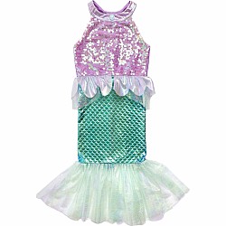 Misty Mermaid Dress, Pink/Blue (Size 3-4)