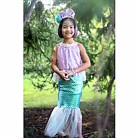 Misty Mermaid Dress, Pink/Blue (Size 5-7)