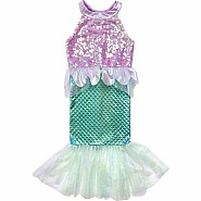 Great Pretenders Misty Mermaid Dress, Pink/Blue (Size 5-7)