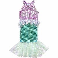 Misty Mermaid Dress, Pink/Blue (Size 5-7)