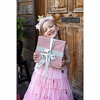 Blush Christmas Tree Dress & Headpiece (Size 3-4)