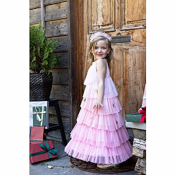 Great Pretenders Christmas Tree Dress with Headpiece, Blush (Size 5/6)