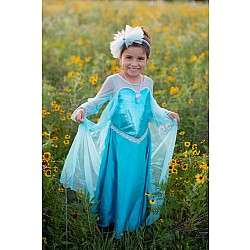 Ice Queen Dress With Cape (Size 3-4)