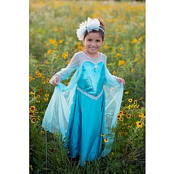Ice Queen Dress With Cape (Size 7/8)