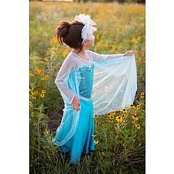Ice Queen Dress With Cape (Size 7/8)