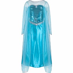 Ice Queen Dress With Cape (Size 7/8)
