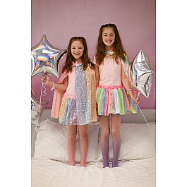 Stripy Sequins Skirt (size 4-6)