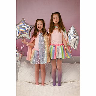 Stripy Sequins Skirt (size 4-6)