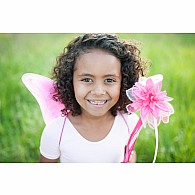 Fancy Flutter Skirt Sets with Wings & Wands