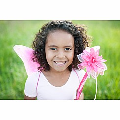 Fancy Flutter Skirt with Wings & Wands (Pink)