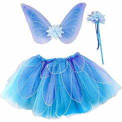 Fancy Flutter Skirt with Wings & Wands (Blue)