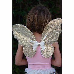 Gracious Gold Sequins Skirt, Wings, & Wand