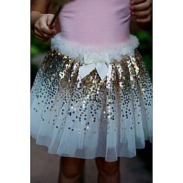 Gracious Gold Sequins Skirt, Wings, & Wand