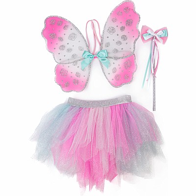 Think Mint Pink Skirt, Wings & Wand (Size 4-6)