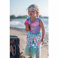 Bling Bling Mermaid Skirt & Hairclip Set Mint (Size 4-6)