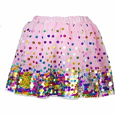 Pink Party Fun Sequin Skirt