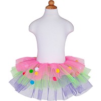 Rainbow Pom Pom Skirt