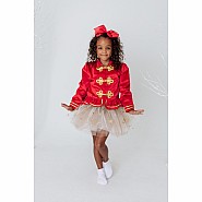 Great Pretenders Sparkle Star Tutu, White & Gold (Size 4-6)