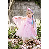 Great Pretenders Pink Sequins Cape (Size 5-6)