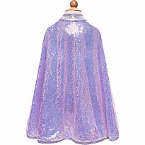 Lilac Sequins Cape (Size 3-4)