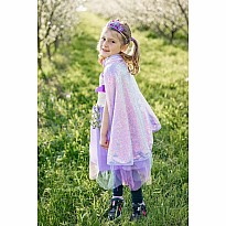 Lilac Sequins Cape (Size 3-4)