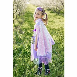 Lilac Sequins Cape (Size 3-4)