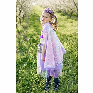 Lilac Sequins Cape (Size 3-4)