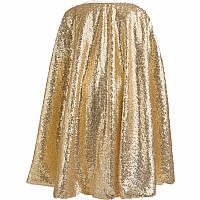 Gracious Gold Sequins Cape  (Size 5-6)