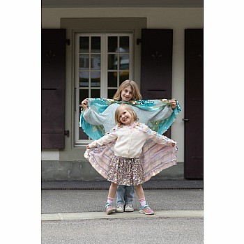 The 5th Avenue Paillette Cape, Gold/Light Pink (Size 4-6)