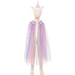 Rainbow Unicorn Cape & Headband, Multi