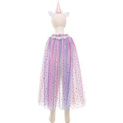 Rainbow Unicorn Cape & Headband, Multi