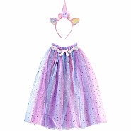 Great Pretenders Rainbow Unicorn Cape & Headband, Multicoloured