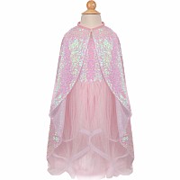 Pink Sequins Twirl Cape (Size 4-6)