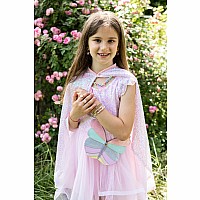 Pink Sequins Twirl Cape (Size 4-6)