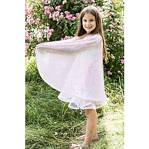 Pink Sequins Twirl Cape (Size 4-6)