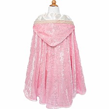 Deluxe Pink Princess Cape (Size 3-4)