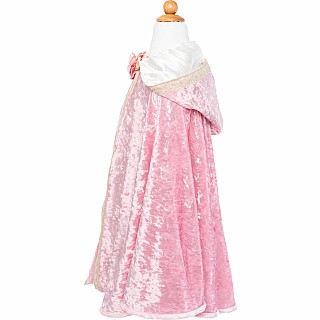 Deluxe Pink Princess Cape (Size 7-8)