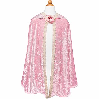 Deluxe Pink Princess Cape (Size 7-8)